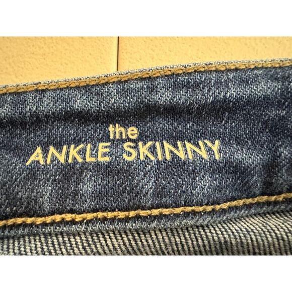 Liverpool Abby jeans blue denim high rise shredded hem Ankle Skinny  Sz 10/30 - Picture 10 of 11